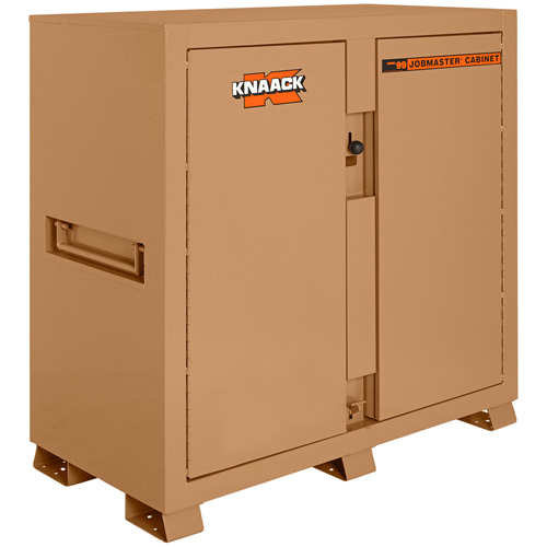 Model 99 Jobsite Cabinet with Double Doors & 2 Padlocks, Steel, 59.4 Cubic Feet, Tan NTL Industrial