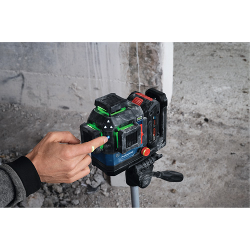 Laser dalignement/nivellement 360 connect&eacute; &agrave; faisceau vert &agrave; trois points NTL Industrial