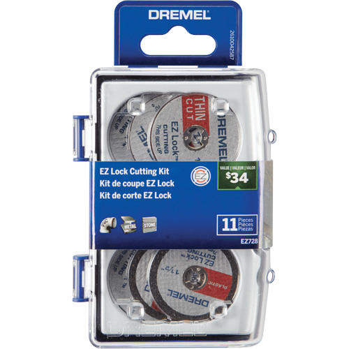 Micro trousse d'accessoires rotatifs de d&eacute;coupe EZ Lock NTL Industrial