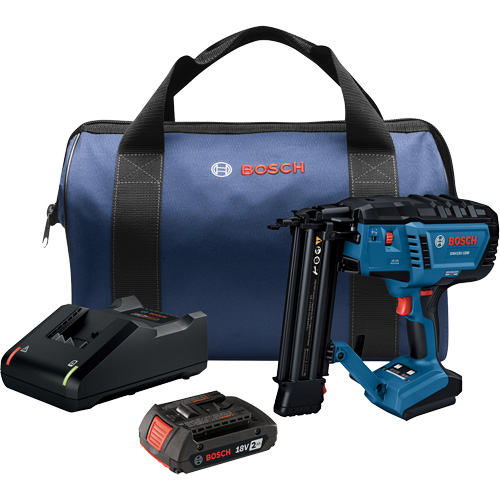 Brushless 18-Gauge Brad Nailer Kit with Standard Power Battery, 18 V, Lithium-Ion NTL Industrial