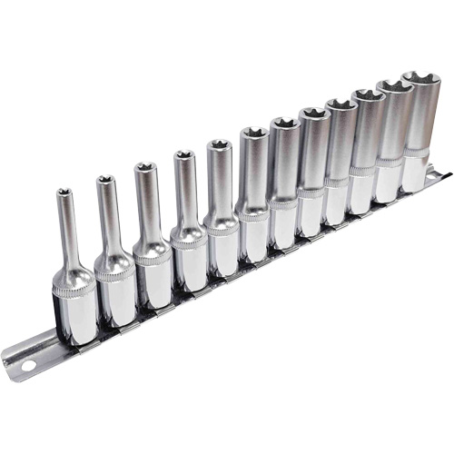 Jeu de douilles externes Torx, 12 Mcx, Prise de 3/8", Profond NTL Industrial