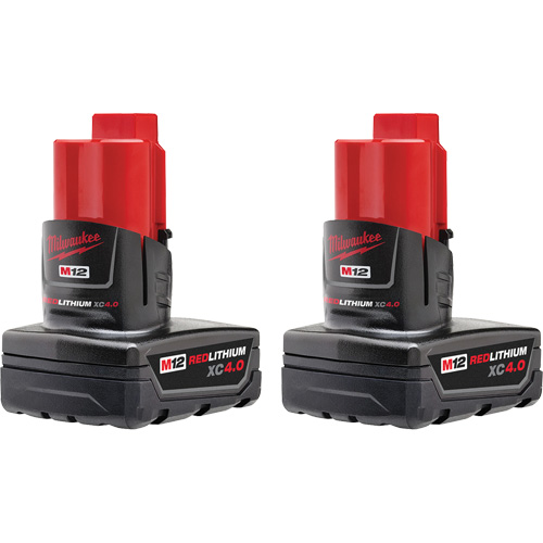 Batteries M12 REDLITHIUM XC 4.0, Lithium-ion, 12 V, 4 Ah NTL Industrial