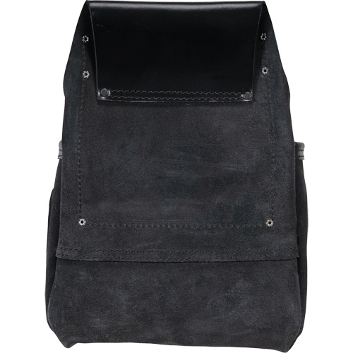 Phantom Collection Heavy-Duty Nail & Tool Bag, Leather, 10 Pockets, Black NTL Industrial