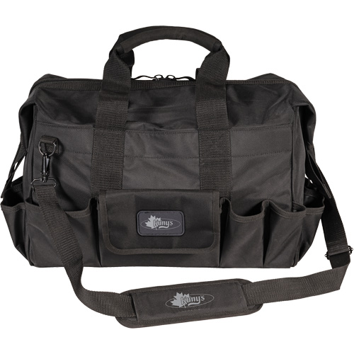 Phantom Collection 18" Contractor's Tool Bag, Ballistic Polyester, 25 Pockets, Black NTL Industrial