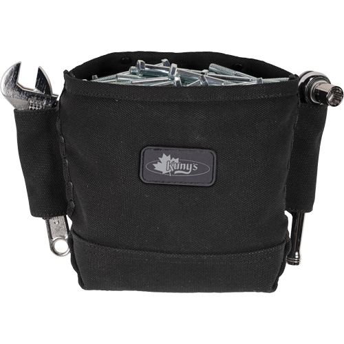 Phantom Collection Nut & Bolt Bag with 2 Sleeves, Canvas, 3 Pockets, Black NTL Industrial