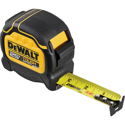 TOUGHSERIES Tape Measure, 25', Imperial Graduations NTL Industrial