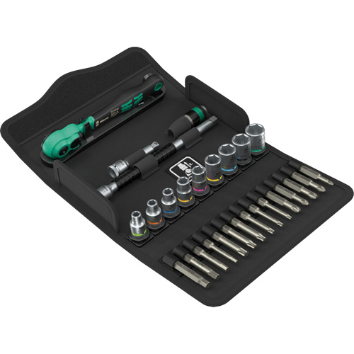 Jeu de cl&eacute; &agrave; cliquet SA 14 Zyklop Comfort avec levier dinversion, 28 Mcx, Prise de 1/4" NTL Industrial