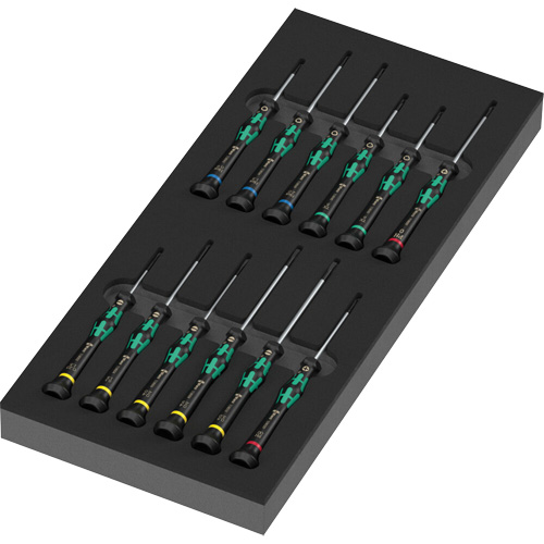 Foam Insert Kraftform Micro Screwdriver Set 2, 13 Pcs. NTL Industrial