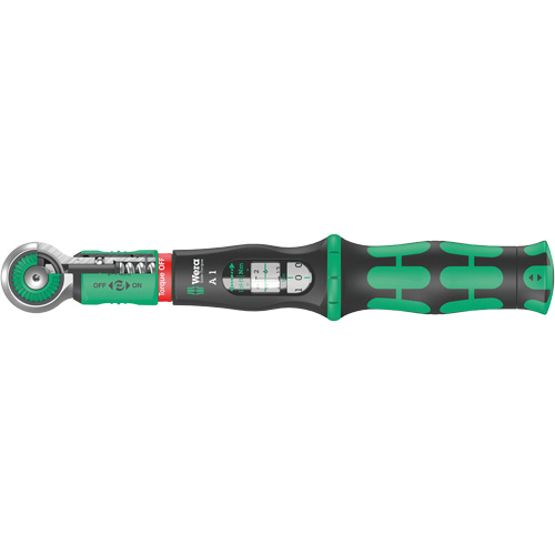 Safe-Torque A 1 Torque Wrench, Click, 1/4" Square Drive, 2 - 9 lbf. Ft NTL Industrial