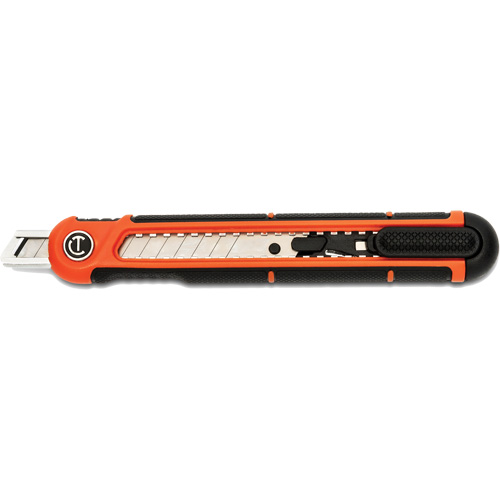 9mm Snap Off Blade Retractable Knife, Steel, Plastic Handle NTL Industrial
