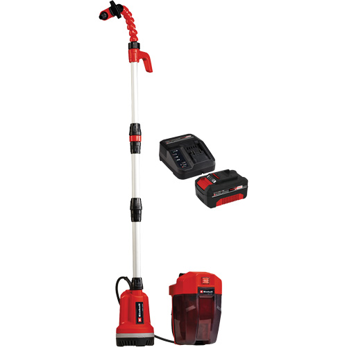 Pompe &agrave; eau propre pour baril de pluie sans fil avec batterie 4 Ah et ensemble de d&eacute;part de chargeur, 18 V, 792,5 gal./min NTL Industrial