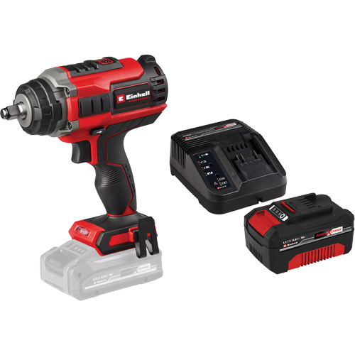 Professional Cordless Impact Wrench with 4Ah PXC Battery & Charger Starter Kit, 18 V, 1/2" Socket NTL Industrial