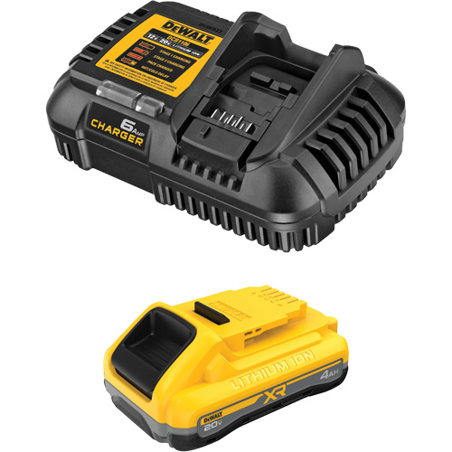 XR POWERPACK Battery & Charger Kit, Lithium-Ion, 20 V, 4 Ah NTL Industrial
