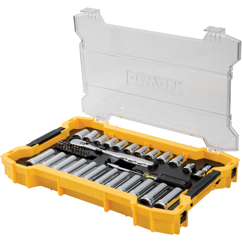 Jeu d'outils 3/8" & 1/2" pour m&eacute;canicien avec plateau & couvercle TOUGHSYSTEM 2.0 NTL Industrial