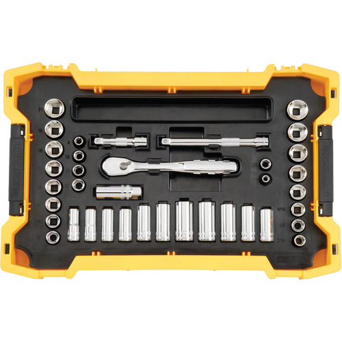 Jeu d'outils 3/8" & 1/2" pour m&eacute;canicien avec plateau & couvercle TOUGHSYSTEM 2.0 NTL Industrial