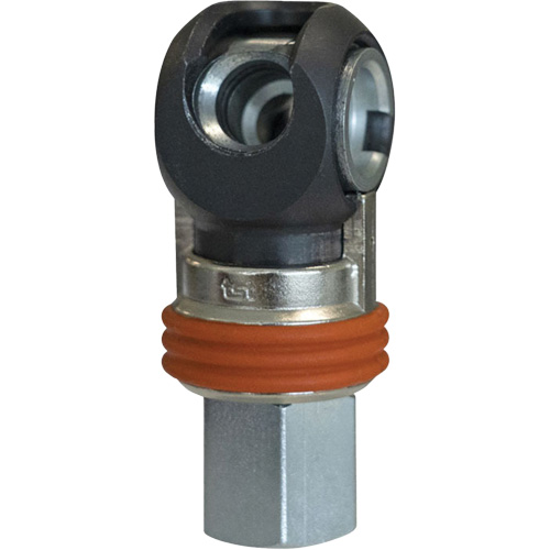 Raccord industriel rapide basculant TOPQUIK SC, Acier nickel&eacute;, 3/8", NPT femelle, 360 PSI NTL Industrial