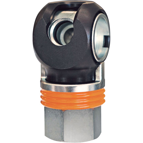 Raccord industriel rapide TOPQUIK SC, Acier nickel&eacute;, 1/2", NPT femelle, 359 PSI NTL Industrial
