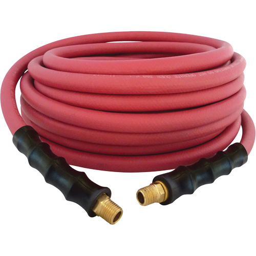 MAXPRO Rubber Hose, Air/Water, EPDM Rubber/Polyester, 3/8" dia. x 50', 300 psi, 1/4 NPT NTL Industrial