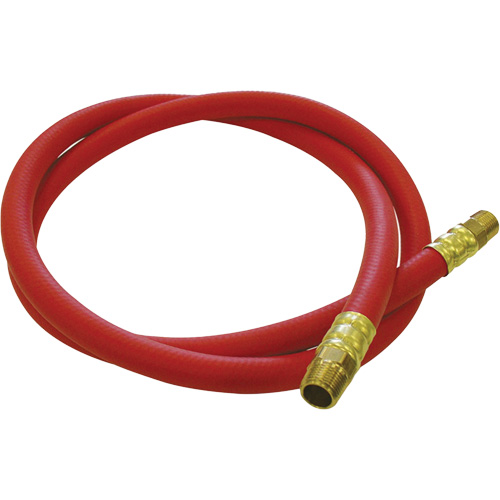 Tuyau de raccordement pour d&eacute;vidoir de tuyau, Air, Caoutchouc EDPM, 1/2" dia. x 5', 300 psi, 1/2 NPT NTL Industrial