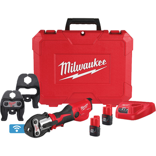M12 FORCE LOGIC Press Tool Kit with ONE-KEY with CTS-V Jaws, 1/2" - 1", Power Driven NTL Industrial