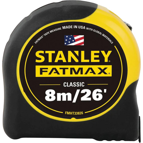Ruban &agrave; mesurer FATMAX, 1-1/4" x 26'/8 m, Marques de goujon Imp&eacute;rial & m&eacute;trique NTL Industrial
