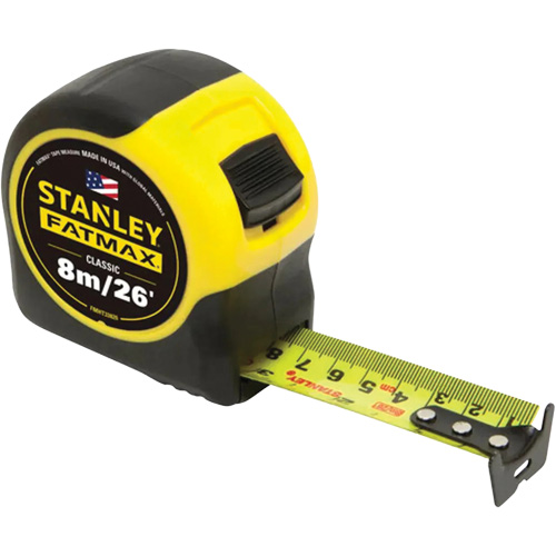 Ruban &agrave; mesurer FATMAX, 1-1/4" x 26'/8 m, Marques de goujon Imp&eacute;rial & m&eacute;trique NTL Industrial