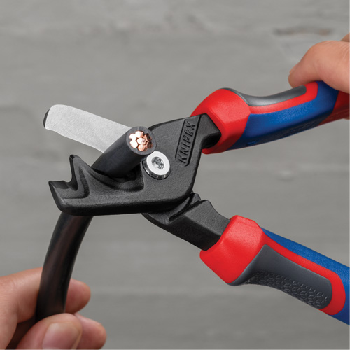 StepCut&reg; XL Cable Shears with KNIPEXTEND Handle, 9" NTL Industrial