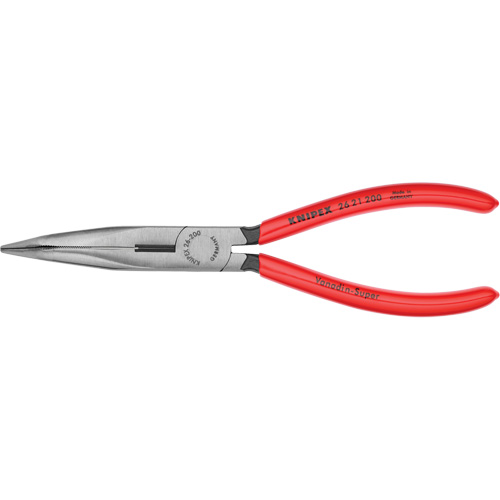 Long Nose 40° Angled Pliers with Cutter, 8" L NTL Industrial