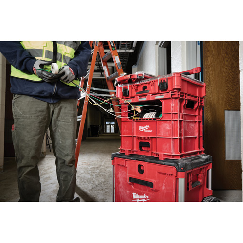 Bac distributeur de fils XL PACKOUT, 15-3/4" x 18-5/8" x 15", Noir/Rouge NTL Industrial