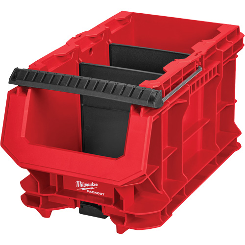 Bac compact PACKOUT, 15-1/2" x 9-1/2" x 8-3/4", Noir/Rouge NTL Industrial