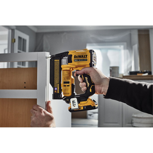 ATOMIC COMPACT SERIES Brushless Cordless 23 Ga. Pin Nailer Kit, 20 V, Lithium-Ion NTL Industrial