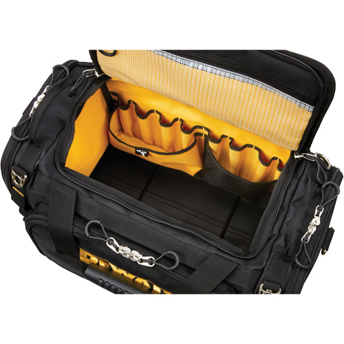 ToughSystem&reg; 2.0 Dirt Repellent Jobsite Tool Bag, 1680 Denier, 50 Pockets, Black/Yellow NTL Industrial
