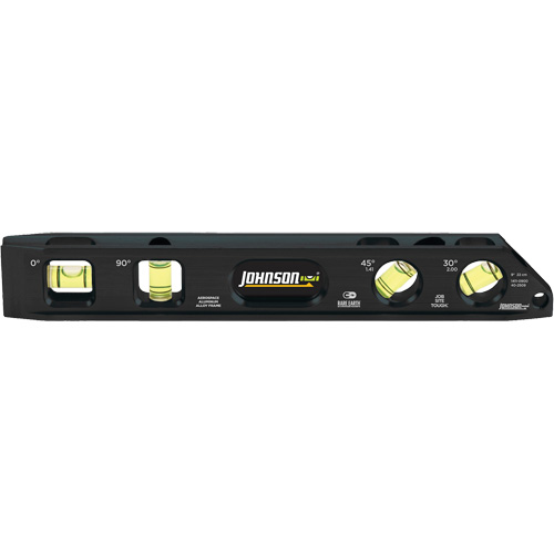 Niveau Torpedo en aluminium usin&eacute; (billet), 9" lo, Aluminium, 4 fioles, Magn&eacute;tique NTL Industrial
