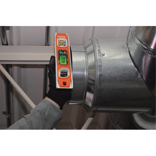 Niveau Torpedo num&eacute;rique programmable, 10" lo, 2 fioles, Magn&eacute;tique NTL Industrial
