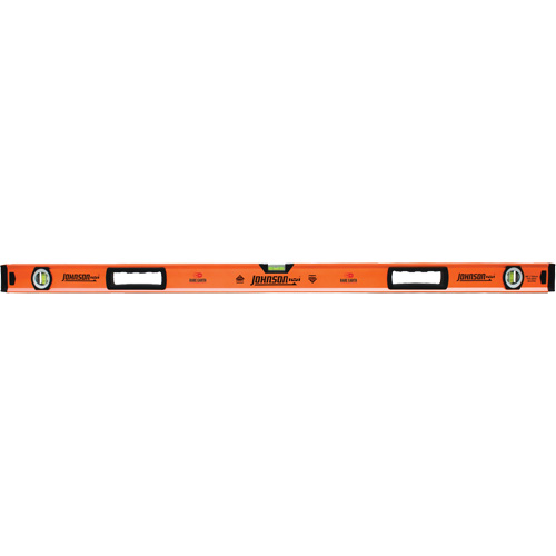 Level with Protective End-Caps, Box, 4' L, Aluminum, 3, Magnetic NTL Industrial