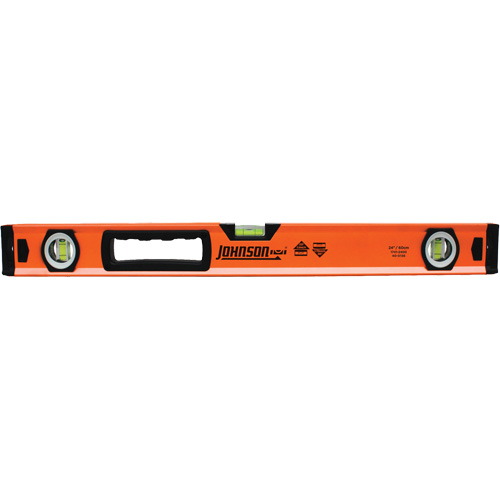 Level with Protective End-Caps, Box, 2' L, Aluminum, 3, Non-Magnetic NTL Industrial