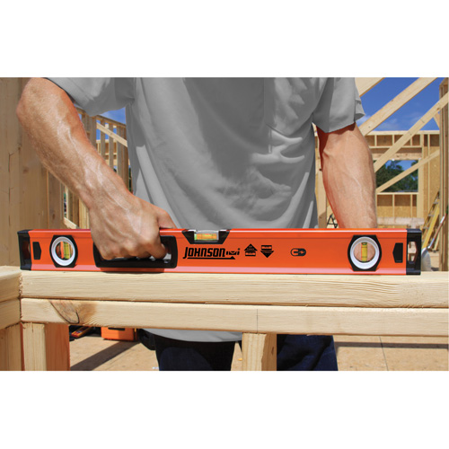 Level with Protective End-Caps, Box, 2' L, Aluminum, 3, Non-Magnetic NTL Industrial