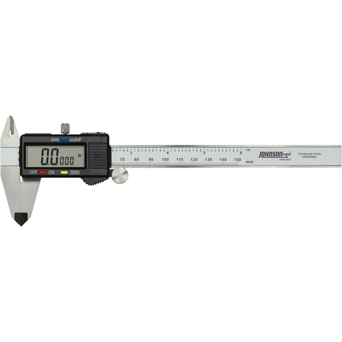 Digital Caliper, 0.0005" (0.01 mm) Resolution, 0" - 6" (0 mm - 150 mm) Range NTL Industrial