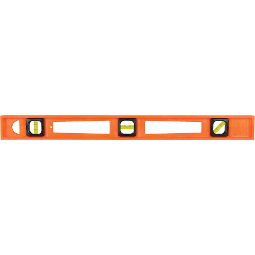 Orange Structo-Cast&reg; Contractor's Level, I-Beam, 2' L, 3, Non-Magnetic NTL Industrial