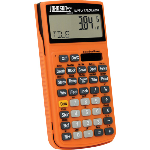 High-Visibility Orange Supply Calculator with Rugged Case NTL Industrial