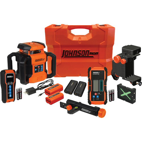 Trousse de niveau laser rotatif &agrave; double pente GreenBrite&reg;, 4000' (1219,2 m), 510 Nm/530 N.m NTL Industrial