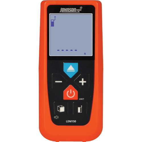 Laser Distance Meter, 2" - 150' (5.08 cm - 45.72 m) Range, Digital (Electronic) NTL Industrial