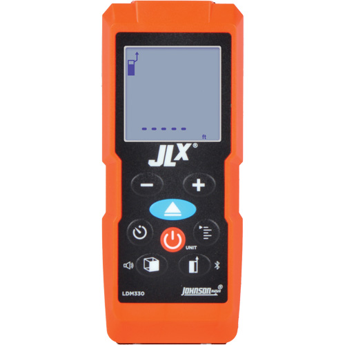 Laser Distance Meter with Angle Sensor & Bluetooth&reg;, 2" - 330' (5.08 cm - 100.58 m) Range, Digital (Electronic) NTL Industrial