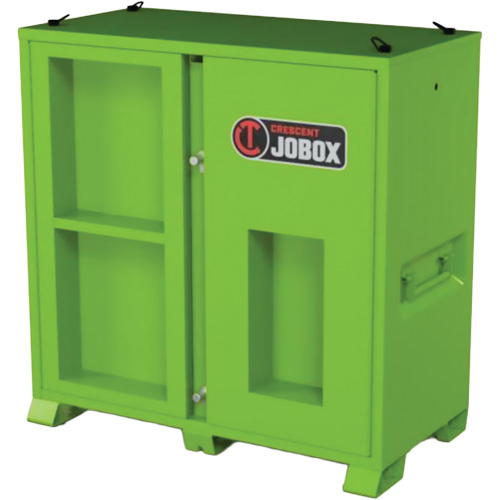 Armoire de rangement d'&eacute;PI sur place, Acier, Vert lime haute visibilit&eacute; NTL Industrial