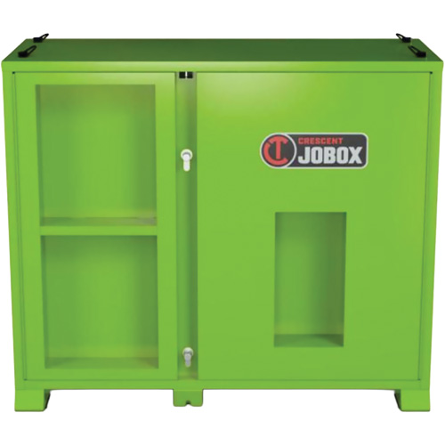 Armoire de rangement d'&eacute;PI sur place, Acier, Vert lime haute visibilit&eacute; NTL Industrial