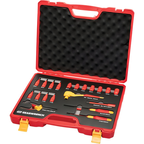 3/8" Drive VDE Insulated Tool Set, 1000 V, 20 Pcs NTL Industrial
