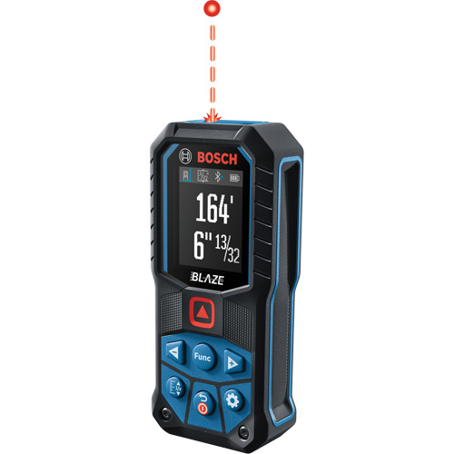 T&eacute;l&eacute;m&egrave;tre laser rouge connect&eacute; BLAZE, 0.0' - 165' (0.0 m - 50,2 m) Gamme de mesure, Num&eacute;rique (&eacute;lectronique) NTL Industrial