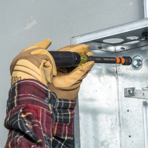 6-Piece Hollow Ratcheting Power Nut Driver Set, 1/4''/5/16''/3/8''/7/16''/1/2''/9/16'' Tip, 1/4" Drive, 6.3" L, Magnetic NTL Industrial