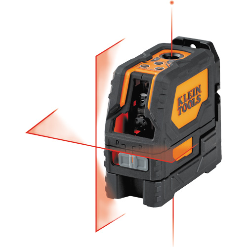 Niveau laser &agrave; croix rouge &agrave; autonivellement, avec point &agrave; plomb rouge NTL Industrial
