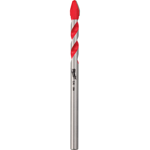 Hard Tile & Glass Specialty Drill Bit, 1/4", Carbide NTL Industrial